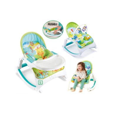 SILLA DE COMER MECEDORA 3 EN 1 CON VIBRADOR