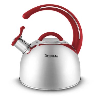 TETERA DE ACERO 3.0 LITROS FF-T0048 MANGO ROJO