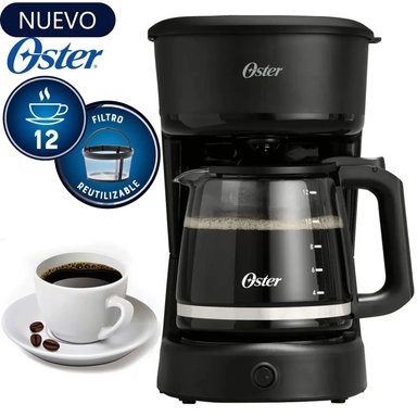 CAFETERA OSTER 12 TAZAS DE FILTRO REUTILIZABLE BVSTDCS121B - 1
