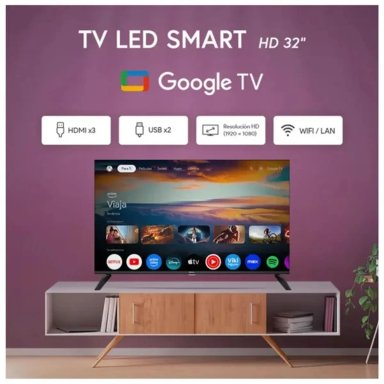TELEVISOR MIRAY GOOGLE TV LED HD 32 MS32-E2000GBT - 3