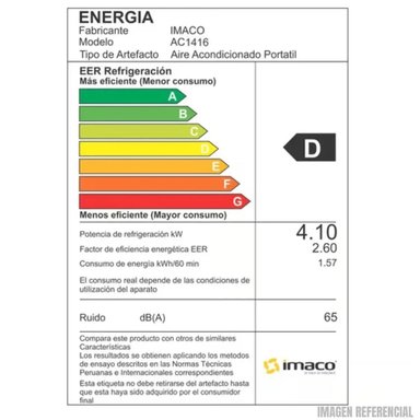 AIRE ACONDICIONADO PORTÁTIL IMACO AC1416 - 5