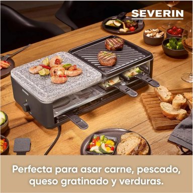 PARRILLA RACLETTE SEVERIN RG 2366 CON PIEDRA NATURAL Y PLACA CERÁMICA - 7
