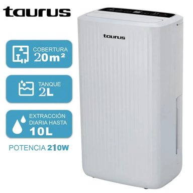 DESHUMEDECEDOR TAURUS DH-10L 10 LITROS 210W. - 1