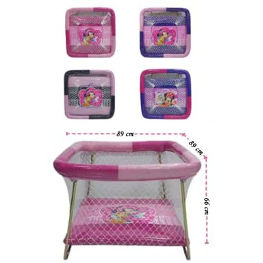 CORRAL CON RUEDAS PARA BEBES ACOLCHADO MIKA NIÑA - 2