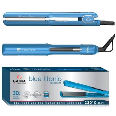PLANCHA ALISADORA BLUE TITANIO STARLIGHT 3D ULTRA THERAPY ION-DIGITAL - 3