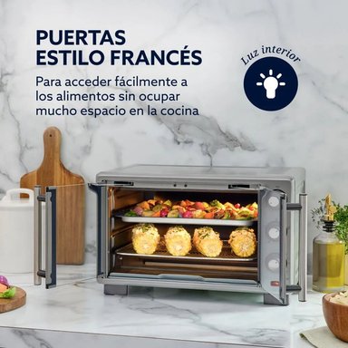 HORNO CON FREIDORA DE AIRE OSTER® DE 25 LITROS, PUERTAS FRANCESAS, TSSTTV25FDMAFNS - 5