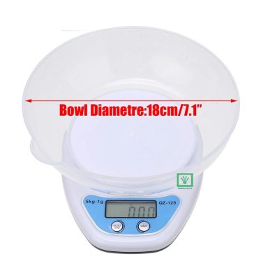 BALANZA GRAMERA DIGITAL 5KG DE REPOSTERÍA 2EN1 - 4