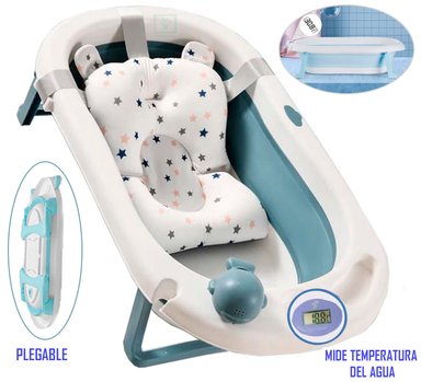 BAÑERA TINA DE BAÑO DOUX BEBE DB-688G AZUL PLEGABLE