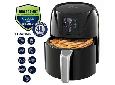 FREIDORA DE AIRE OSTER CKSTAF40D 4L DIGITAL 7 FUNCIONES NEGRO