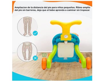 ANDADOR IDEAL BABY & KIDS Y MESA ACTIVIDADES PARA BEBÉS 2 EN 1 ROSADO - 5