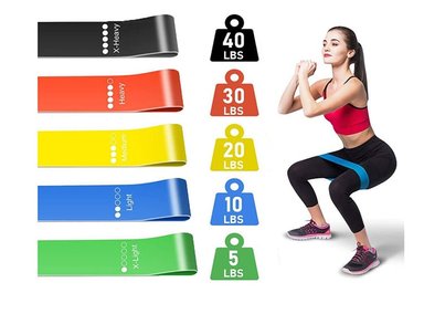 BANDAS ELÁSTICAS RESISTENCIA 5 NIVELES