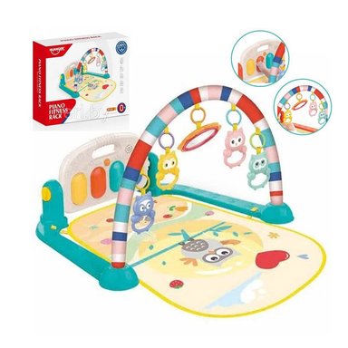 GIMNASIO HUANGER CON PIANO MUSICAL BUHO HE0650 VERDE BEBE
