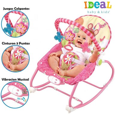 MECEDORA IDEAL RATON MUSICAL CON VIBRADOR 898-916 ROSADO