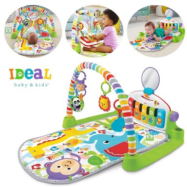 GIMNASIO IDEAL PIANO PATADITAS CON LUCES MUSICA Y ESPEJO IDE017 VERDE