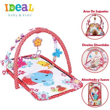 GIMNASIO IDEAL CON JUGUETES ELEPHANT ROJO BEBE