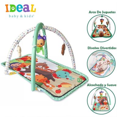 GIMNASIO IDEAL CON JUGUETES ELEPHANT TURQUESA BEBE
