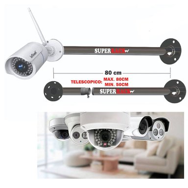 RACK PARA CÁMARA DE SEGURIDAD COMPACTA 80 CM DISTANCIA