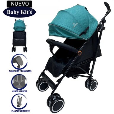 COCHE BASTÓN BABY KITS 5249 FIESTA ESMERALDA