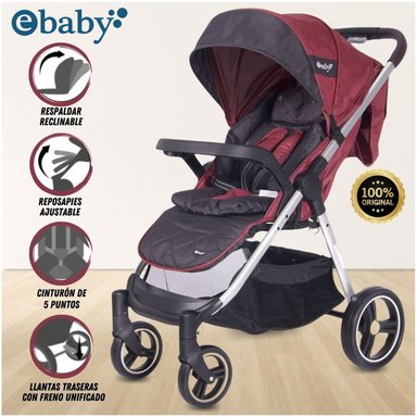 COCHE DE PASEO «DASH» EBABY RED