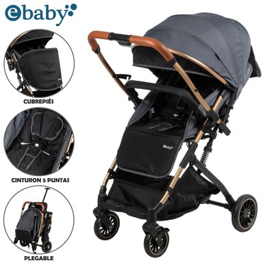 COCHE PASEO REVERSIBLE EBABY «VINCE» GRIS