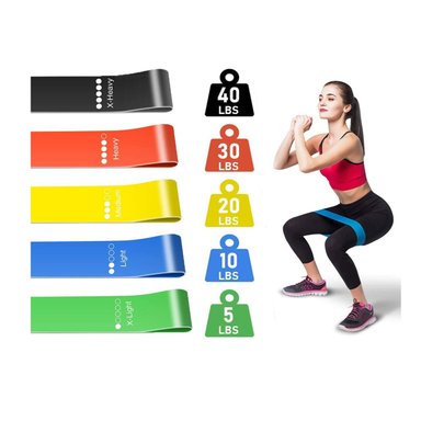 BANDAS ELÁSTICAS DE RESISTENCIA 5 NIVELES