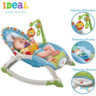 MECEDORA IDEAL PARA BEBES MUSICAL Y VIBRADOR 63560