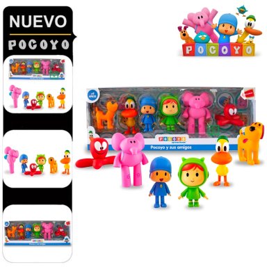 SET DE FIGURAS ARTICULABLES POCOYO Y SUS AMIGOS 6PCS