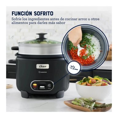 ARROCERA OSTER SOFRITO VAPORERA DIAMONDFORCE NEGRA CKSTRC10DFBLK - 4