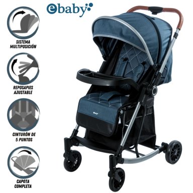COCHE MECEDORA DE LUJO BOUNCY BLUE