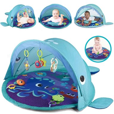 GIMNASIO DE BEBE DIDÁCTICO BALLENITA AZUL