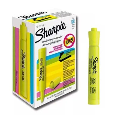 CAJA DE 12 RESALTADORES SHARPIE TANK AMARILLO 1776904 - 1