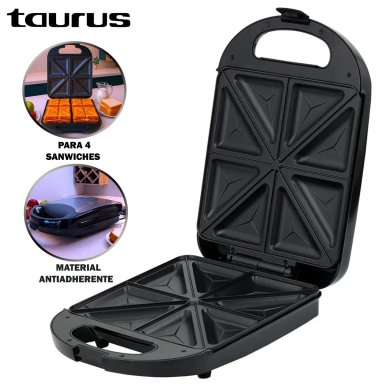 SANDWICHERA TAURUS 4 PANES MEGA TOAST - 1