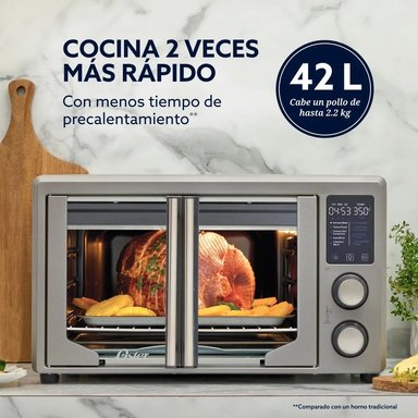 HORNO CON FREIDORA DE AIRE DIGITAL OSTER® DE 42 LITROS, PUERTAS FRANCESAS, TSSTTV42FDDAFNS - 4