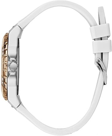 RELOJ GUESS MUJER ANÁLOGO W1053L2 CORREA BLANCO SILICONA - 5