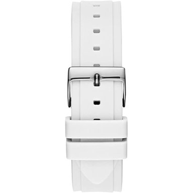 RELOJ GUESS MUJER ANÁLOGO W1053L2 CORREA BLANCO SILICONA - 6