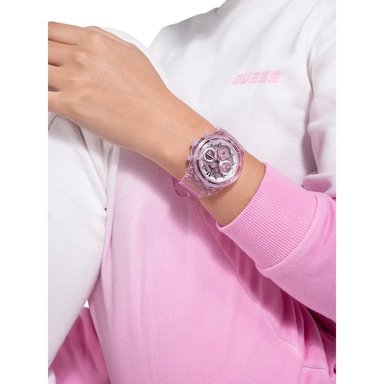 RELOJ GUESS MUJER ANÁLOGO MULTIFUNCION GW0438L2 TRANSPARENTE LILA - 6