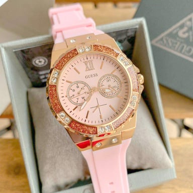 RELOJ GUESS MUJER ANÁLOGO U1053L3 ROSA - 4