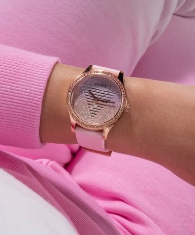 RELOJ GUESS MUJER ANÁLOGO GW0530L4 CORREA SILICONA - 3