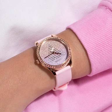 RELOJ GUESS MUJER ANÁLOGO GW0530L4 CORREA SILICONA - 4