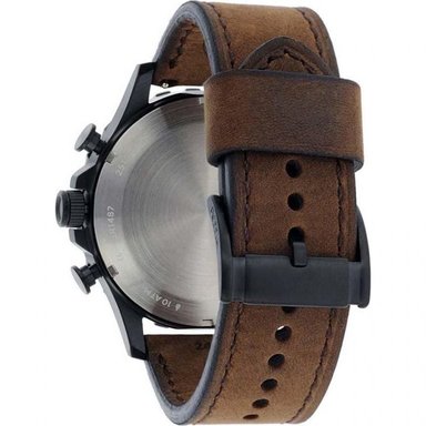 RELOJ FOSSIL HOMBRE ANÁLOGO JR1487 NATE MARRÓN CUERO - 3