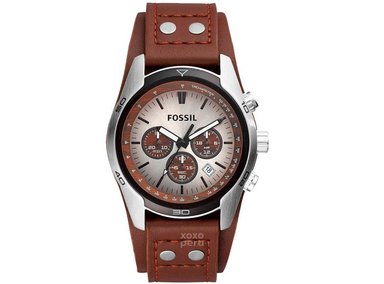 RELOJ FOSSIL HOMBRE ANÁLOGO CH2565 COACHMAN CORREA GENUINO CUERO