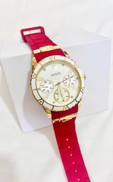 RELOJ GUESS MUJER ANÁLOGO U1157L2 SILICONA - 4