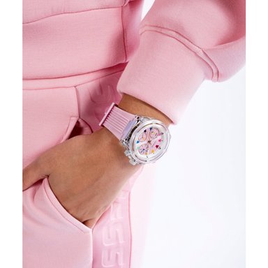 RELOJ GUESS MUJER ANÁLOGO GW0438L7 CORREA SILICONA - 5