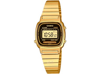 RELOJ CASIO MUJER DIGITAL LA670WGA-1DF RETRO DORADO