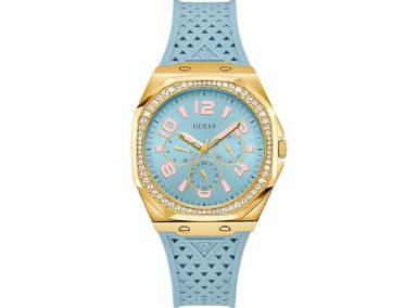RELOJ GUESS MUJER ANÁLOGO GW0694L1 DAMA CORREA SILICONA