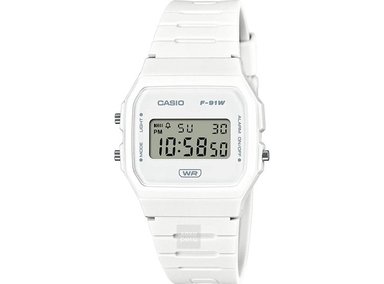 RELOJ CASIO UNISEX F-91WB-7A VINTAGE BLANCO