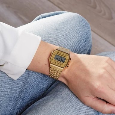 RELOJ CASIO VINTAGE A168WG-9 DORADO UNISEX - 3