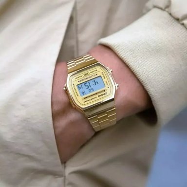 RELOJ CASIO VINTAGE A168WG-9 DORADO UNISEX - 4