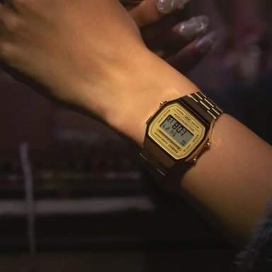 RELOJ CASIO VINTAGE A168WG-9 DORADO UNISEX - 5