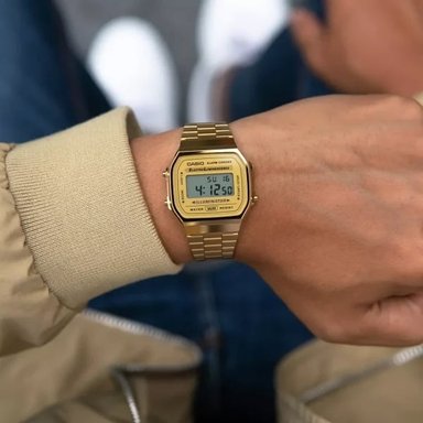 RELOJ CASIO VINTAGE A168WG-9 DORADO UNISEX - 6